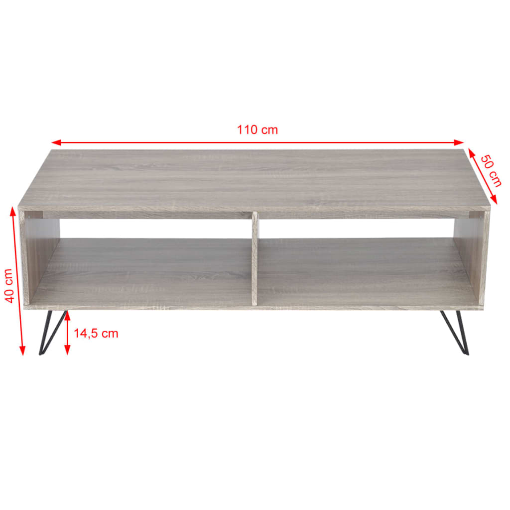 TV Schrank/Couchtisch 110x50x40 cm Grau