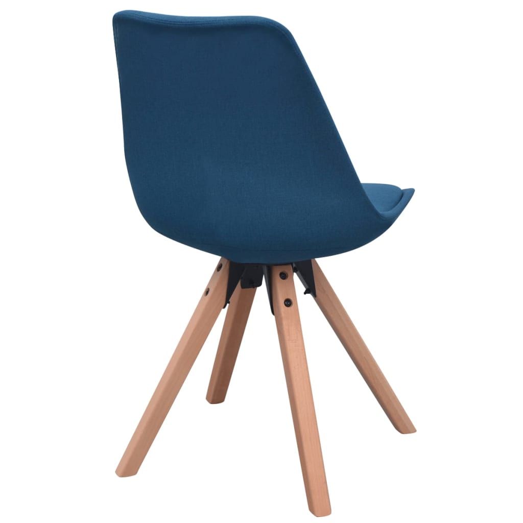 Esszimmerstühle 4 Stk. Blau Stoff