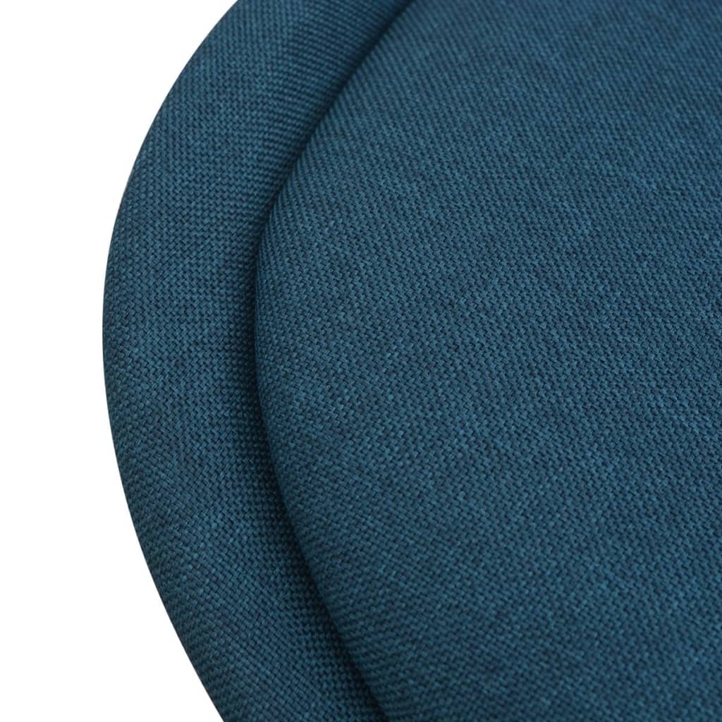 Esszimmerstühle 4 Stk. Blau Stoff