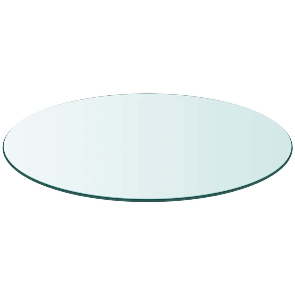 Tischplatte aus gehärtetem Glas rund 600 mm