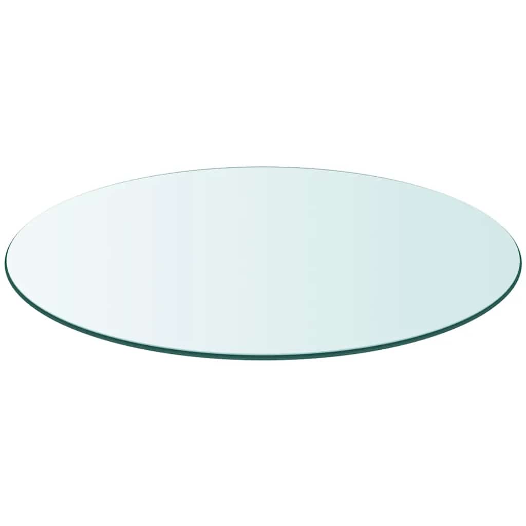 Tischplatte aus gehärtetem Glas rund 700 mm