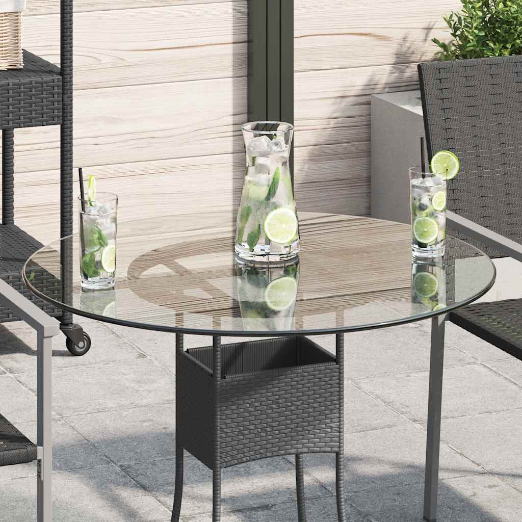 Tischplatte aus gehärtetem Glas rund 700 mm