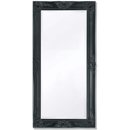 Wandspiegel im Barock-Stil 100x50 cm Schwarz