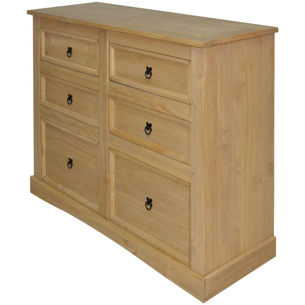 Buffet en pin de style mexicain 110x43x81 cm