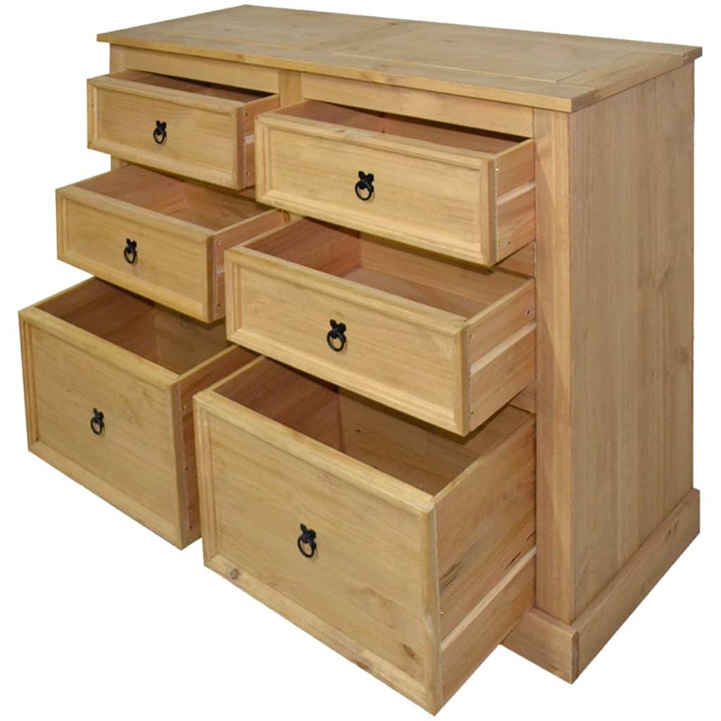 Buffet en pin de style mexicain 110x43x81 cm