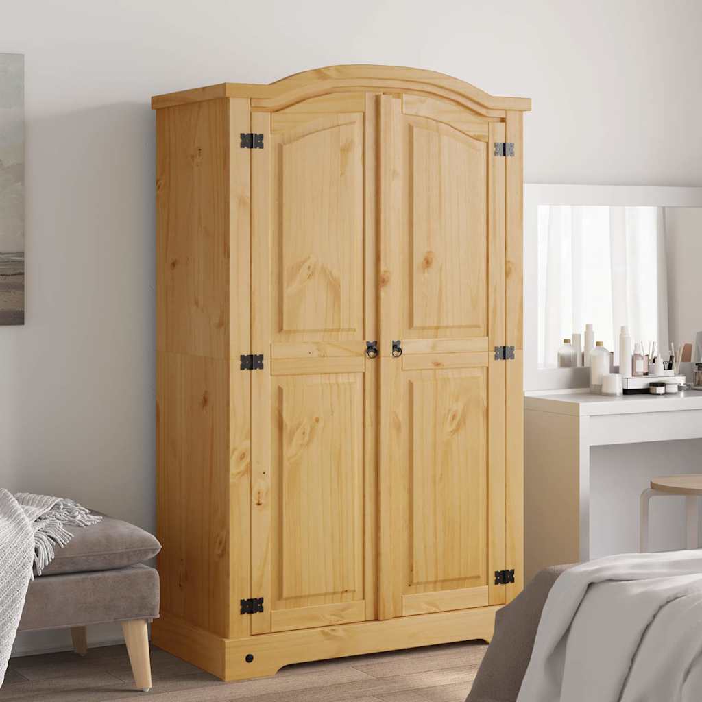 Wardrobe Mexican style pinewood 2 doors