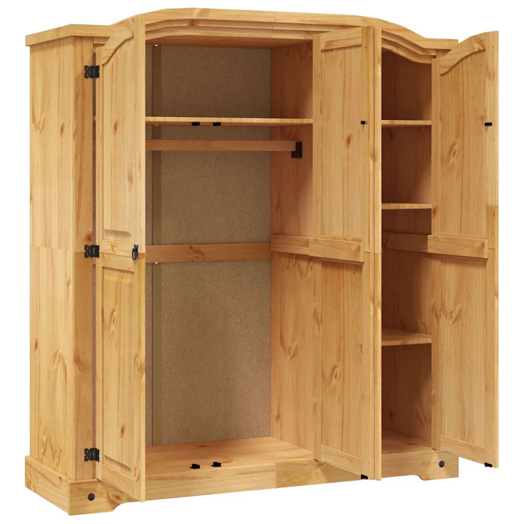 Wardrobe Mexican style pinewood 3 doors