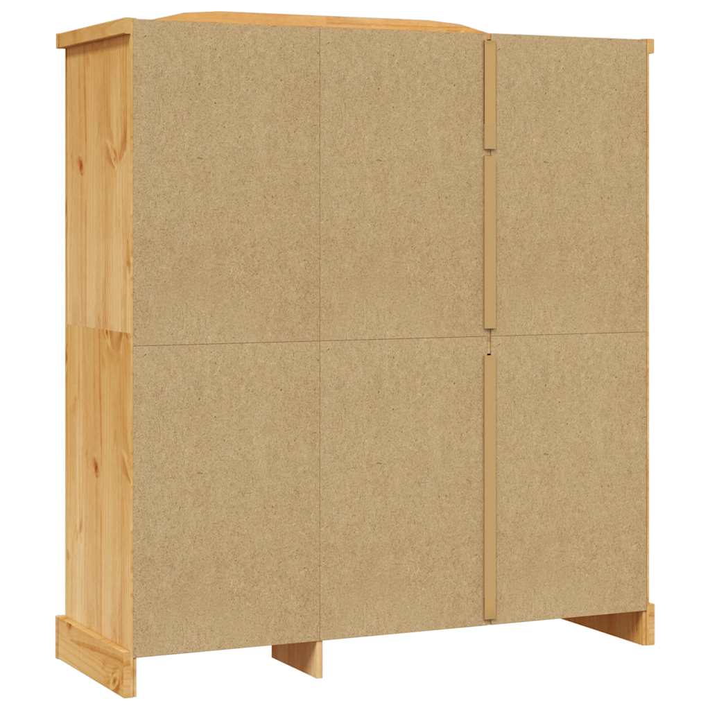 Wardrobe Mexican style pinewood 3 doors