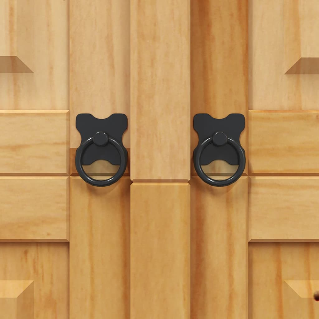 Kleiderschrank Mexiko-Stil Kiefernholz 3 Türen