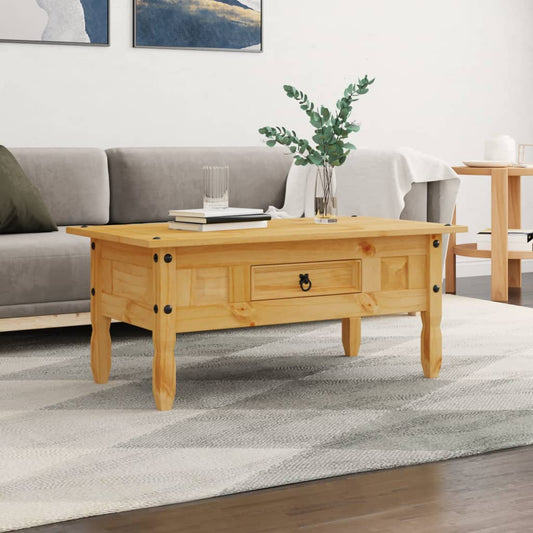 Table basse en pin de style mexicain 100x55x44 cm