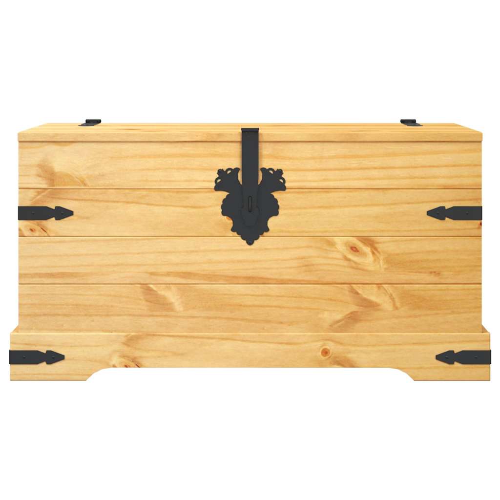 Truhe Mexiko-Stil Kiefernholz 91x49,5x47 cm