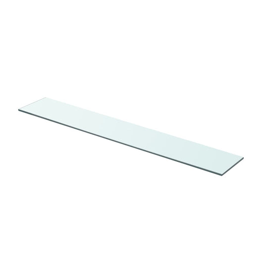Étagère en verre transparent 80x12 cm