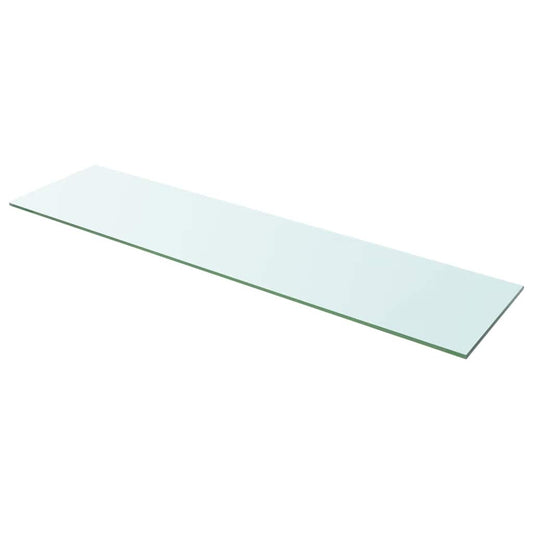 Étagère en verre transparent 100x25 cm