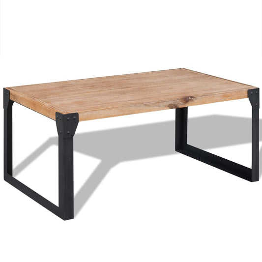 Table basse en bois d'acacia massif 100x60x45 cm