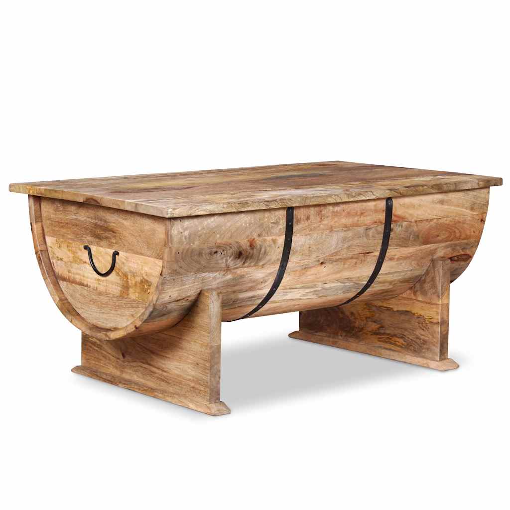 Table basse en bois de manguier massif 88x50x40 cm