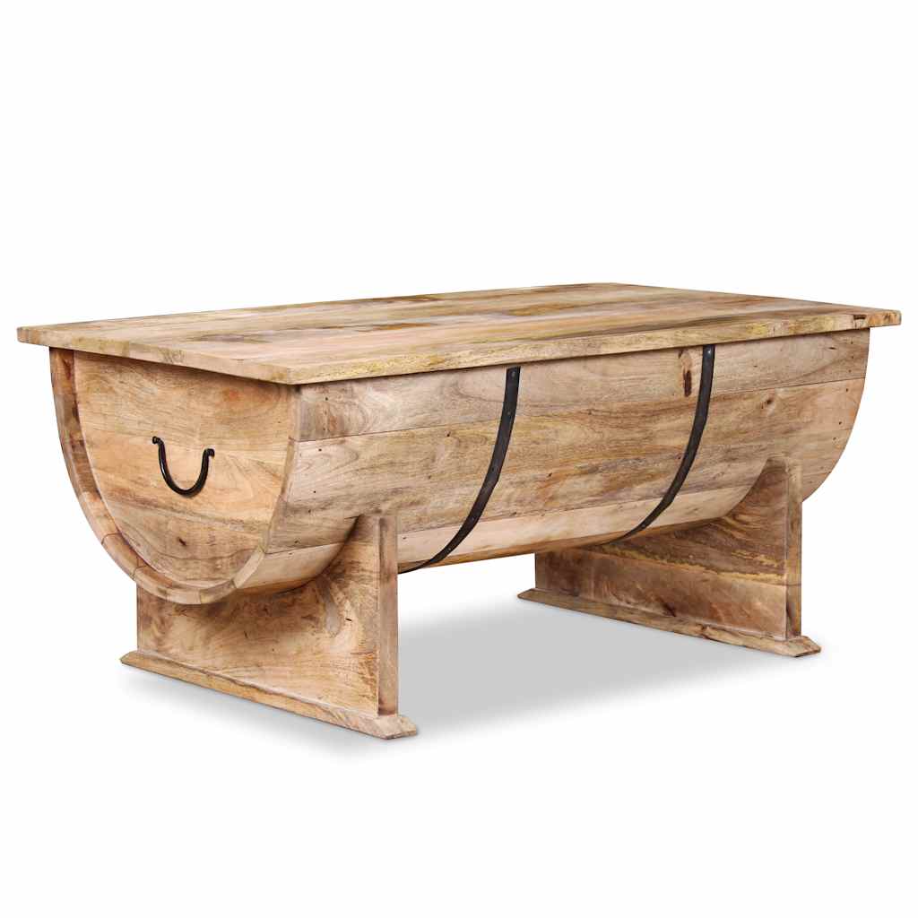 Table basse en bois de manguier massif 88x50x40 cm