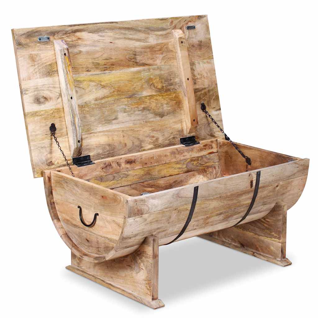 Table basse en bois de manguier massif 88x50x40 cm