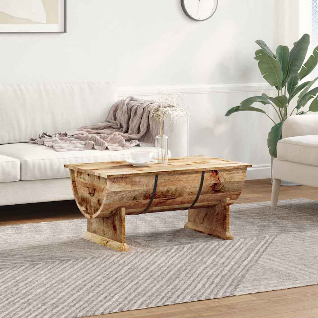 Table basse en bois de manguier massif 88x50x40 cm