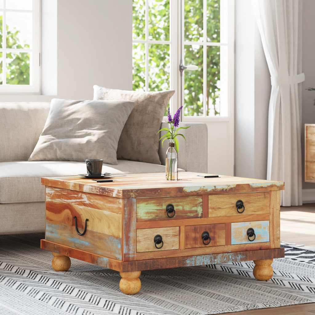 Couchtisch Altholz 70x70x38 cm