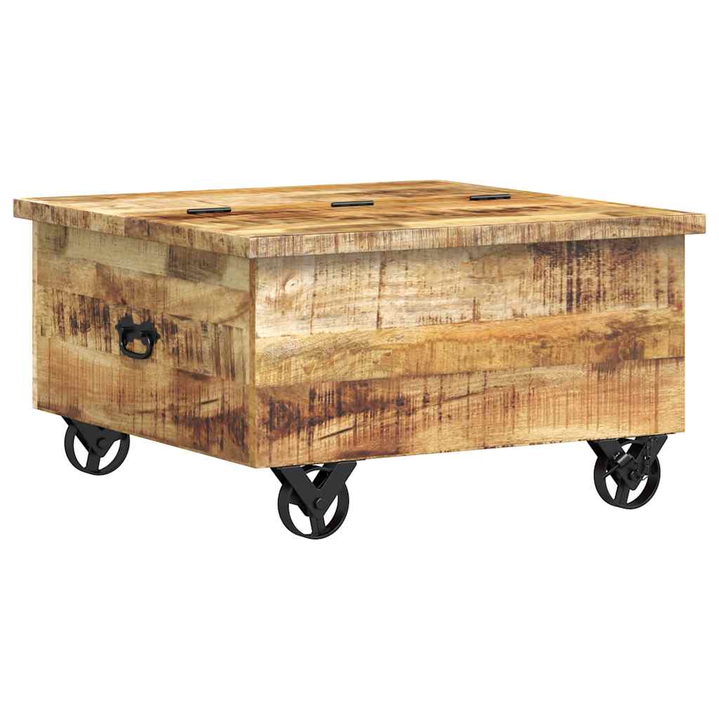 Couchtisch Raues Mangoholz 70x70x40 cm