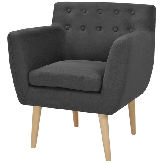 Sessel Dunkelgrau Stoff