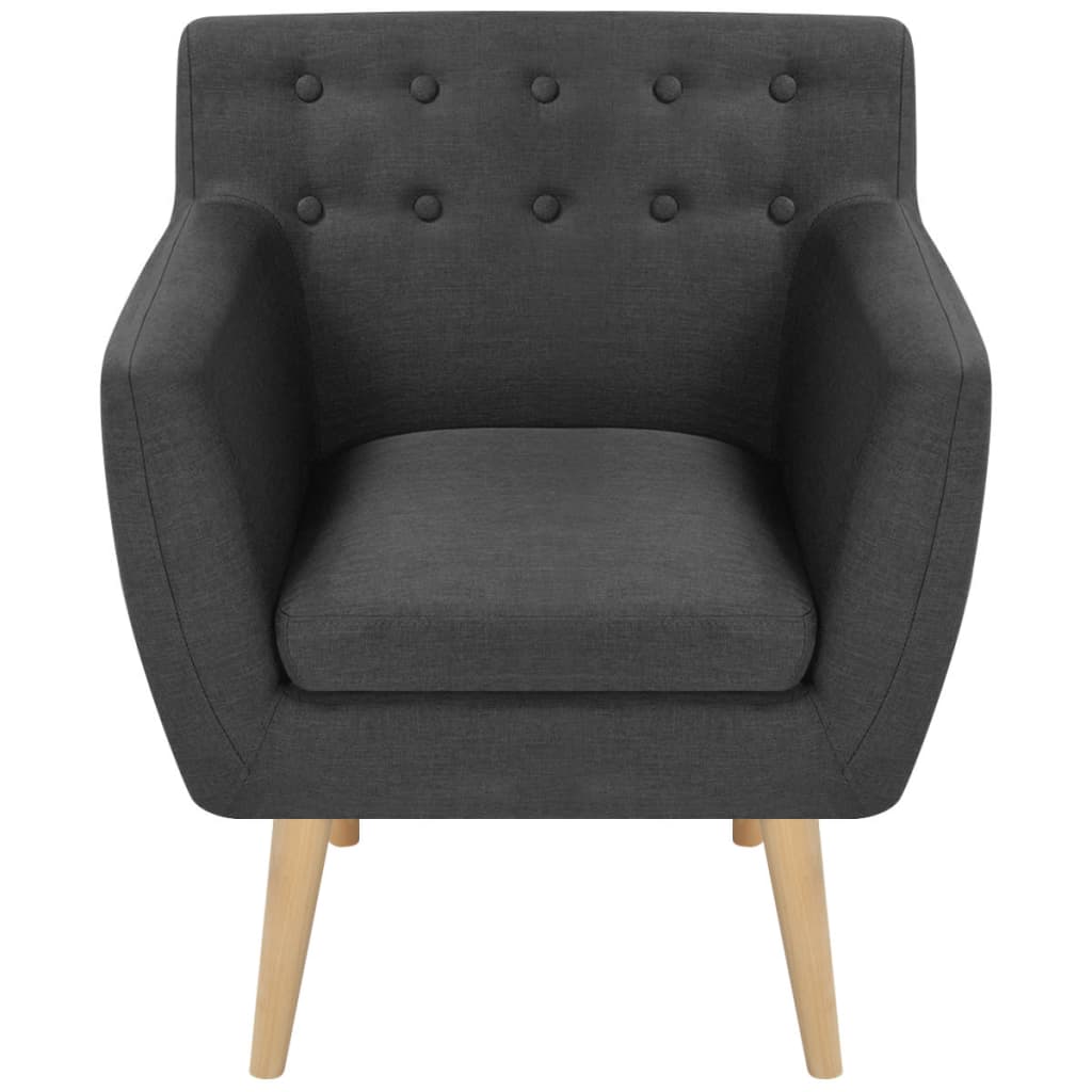 Sessel Dunkelgrau Stoff