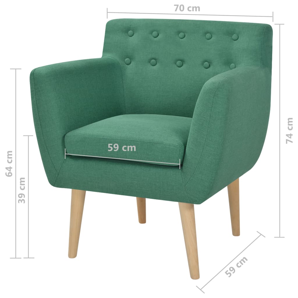 Sessel Grün Stoff