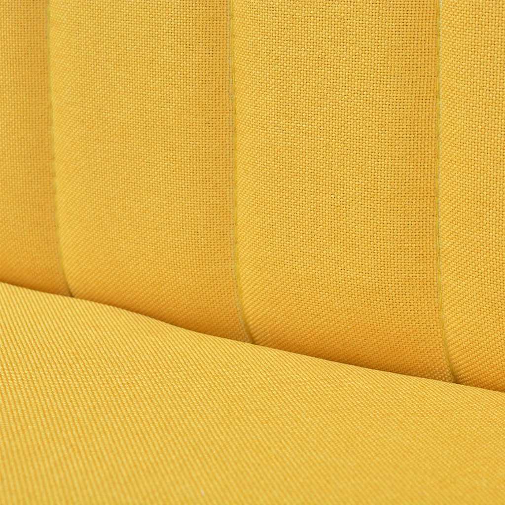 Sofa fabric 117x55.5x77 yellow