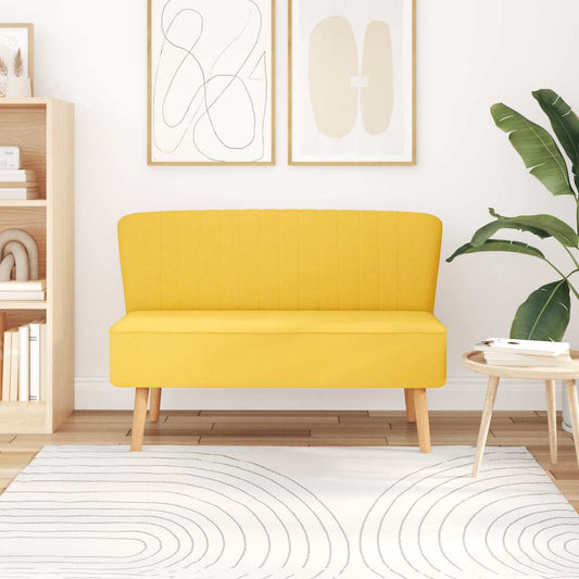 Sofa fabric 117x55.5x77 yellow