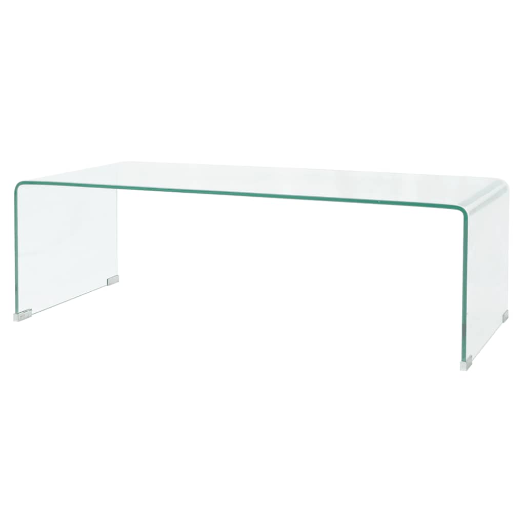 Couchtisch Hartglas 98x45x30 cm Transparent