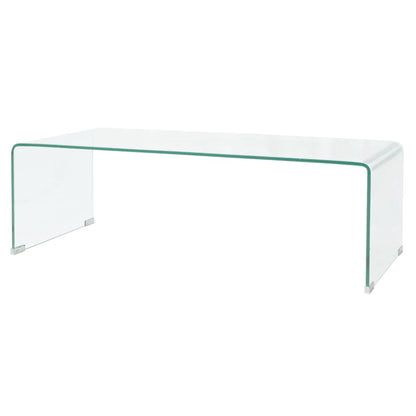 Couchtisch Hartglas 98x45x30 cm Transparent