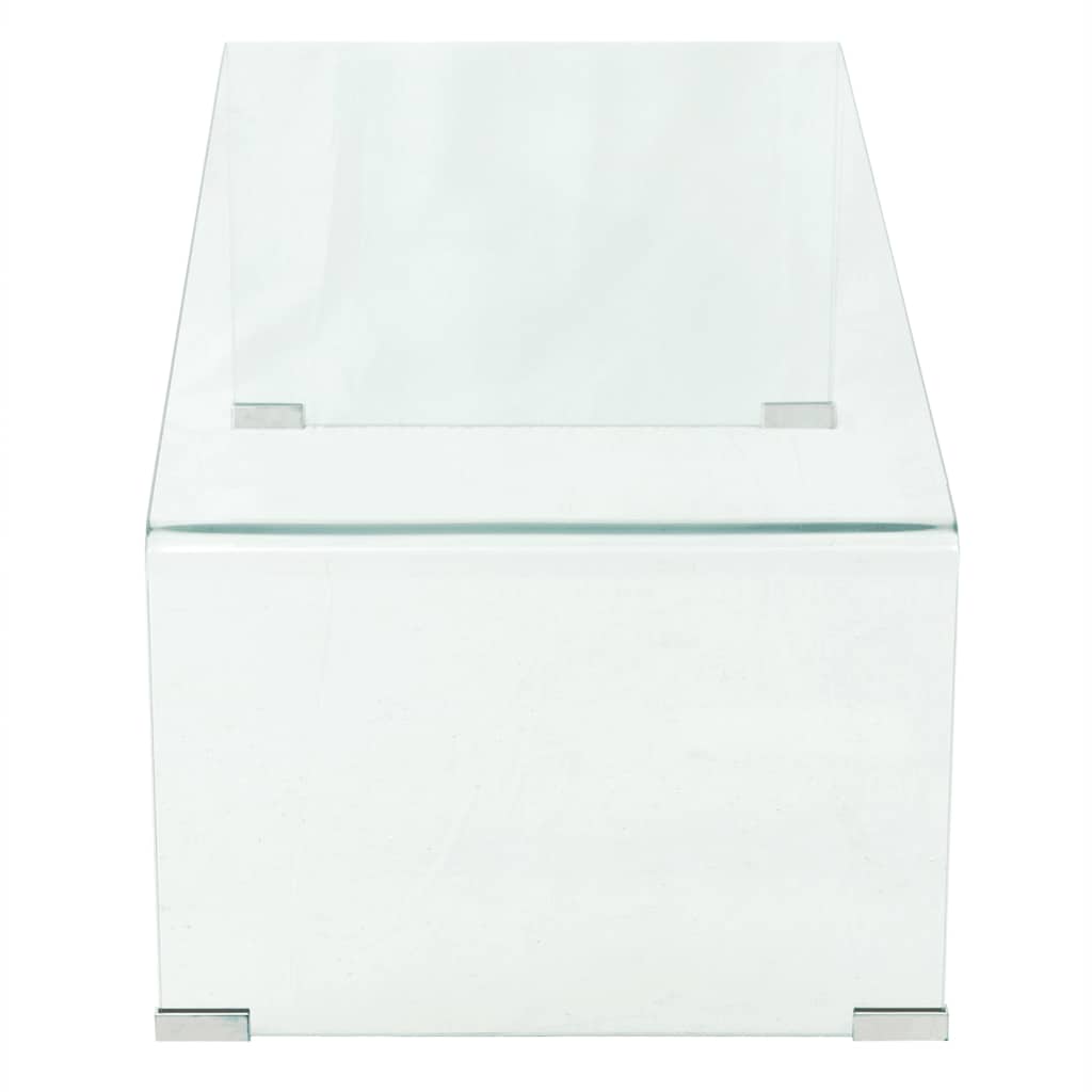 Couchtisch Hartglas 98x45x30 cm Transparent