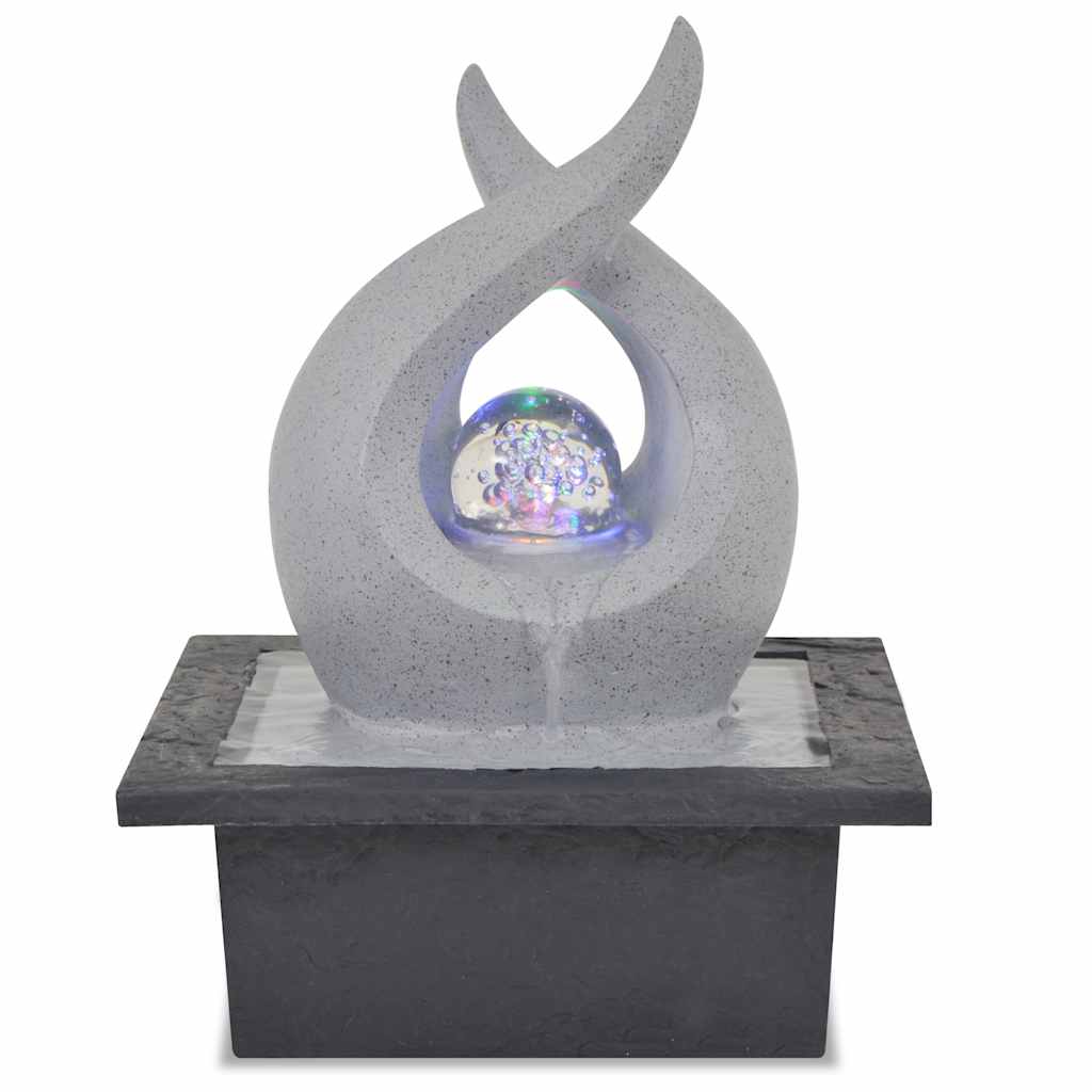 Zimmerbrunnen mit LED Polyresin