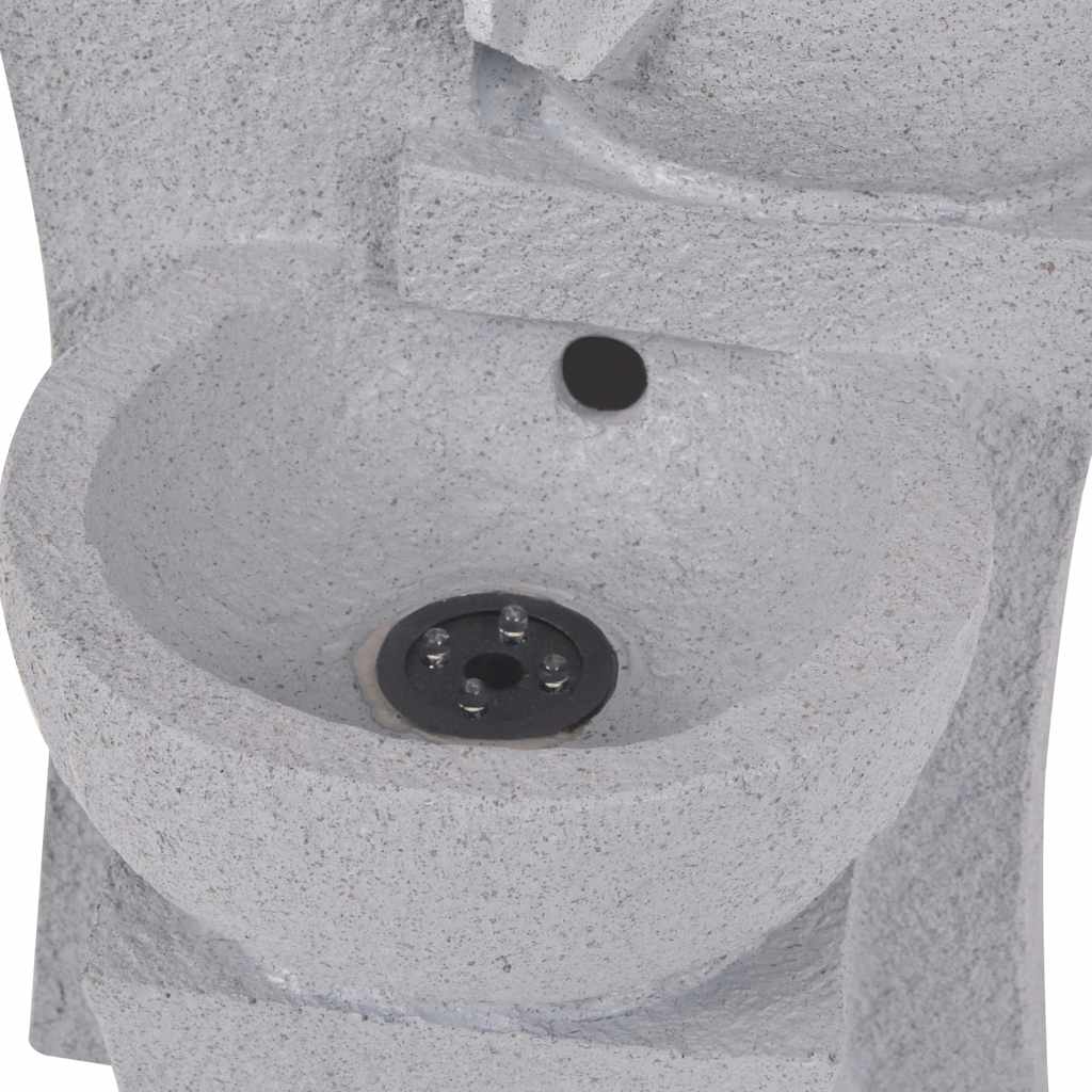 Zimmerbrunnen mit LED-Beleuchtung Polyresin