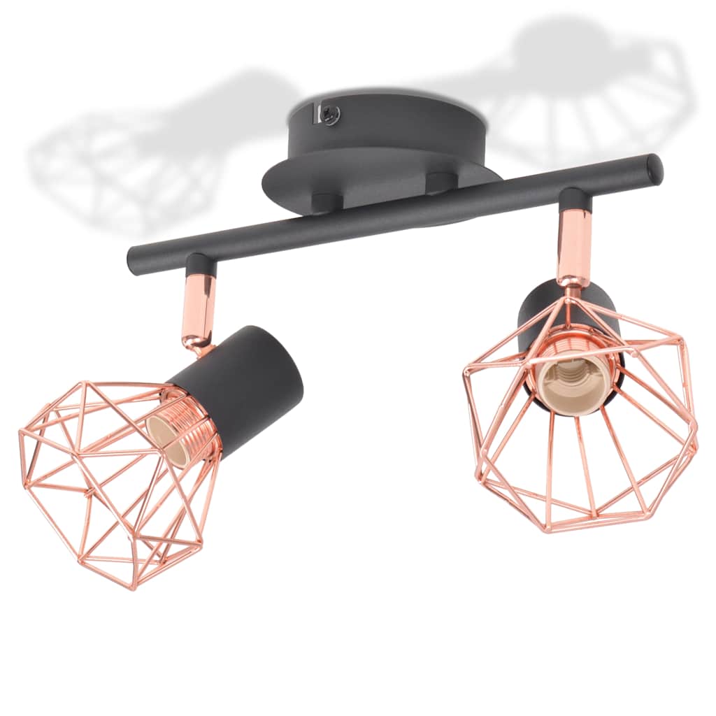 Spot de plafond avec 2 ampoules LED 8 W