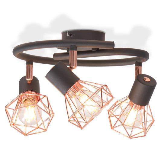 Ceiling spotlight with 3 LED bulbs 12 W