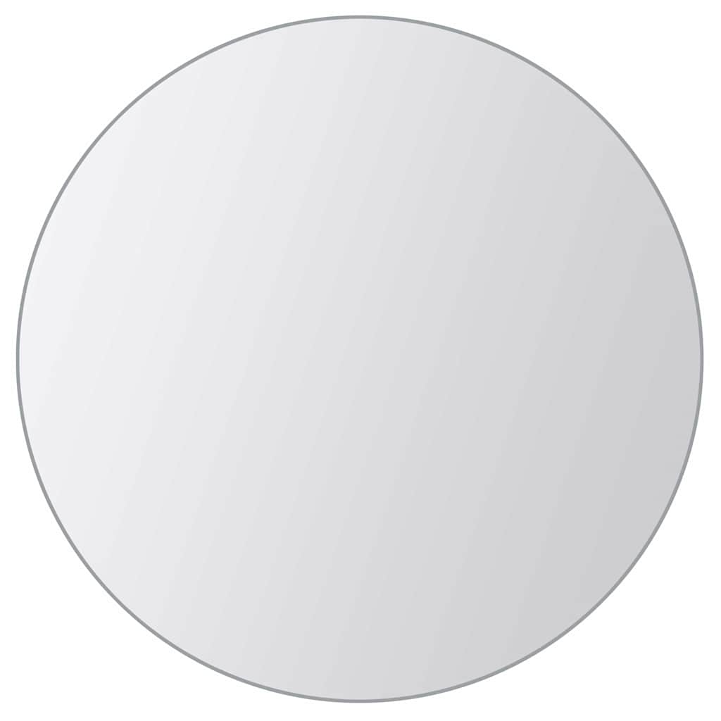 8-tlg. Spiegelfliesen-Set Rund Glas