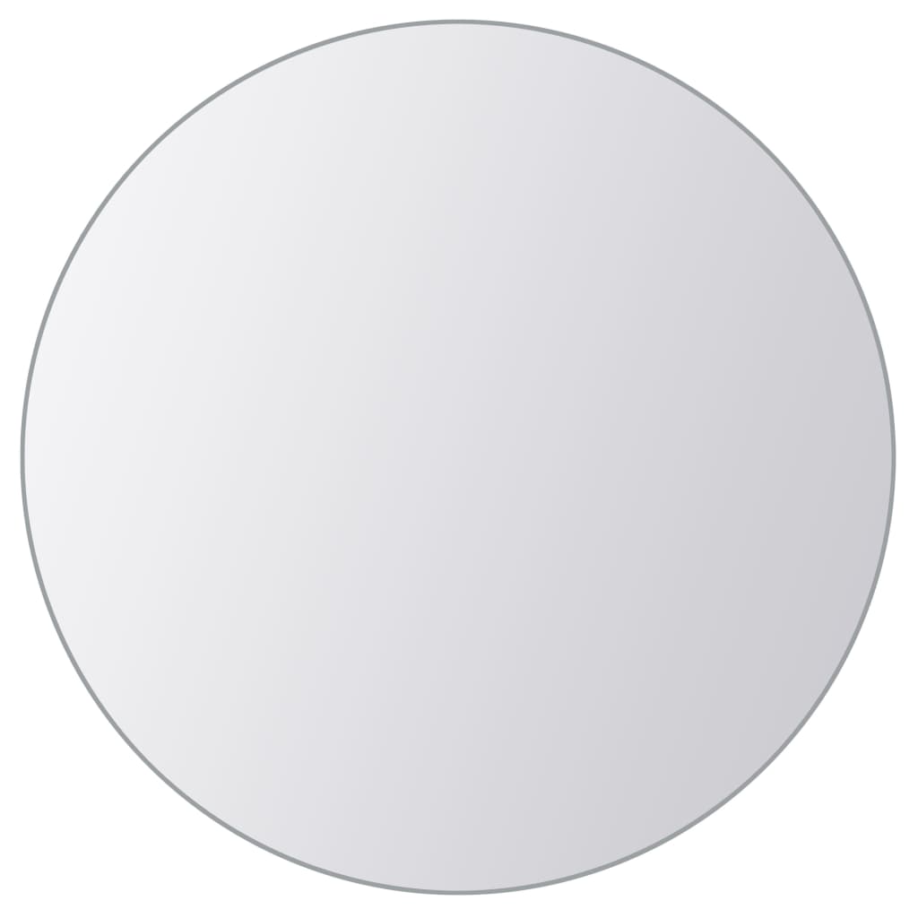 8-tlg. Spiegelfliesen-Set Rund Glas