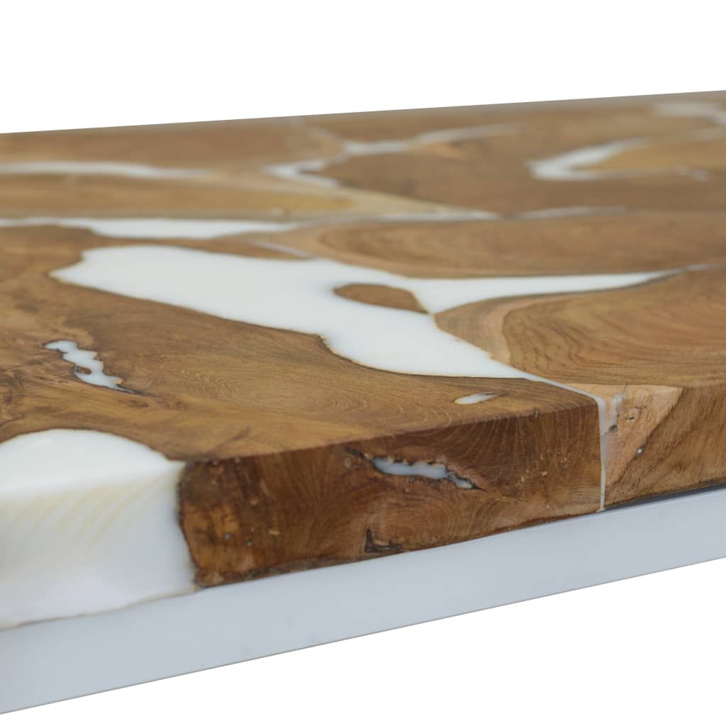 Coffee table teak resin 110x60x40 cm