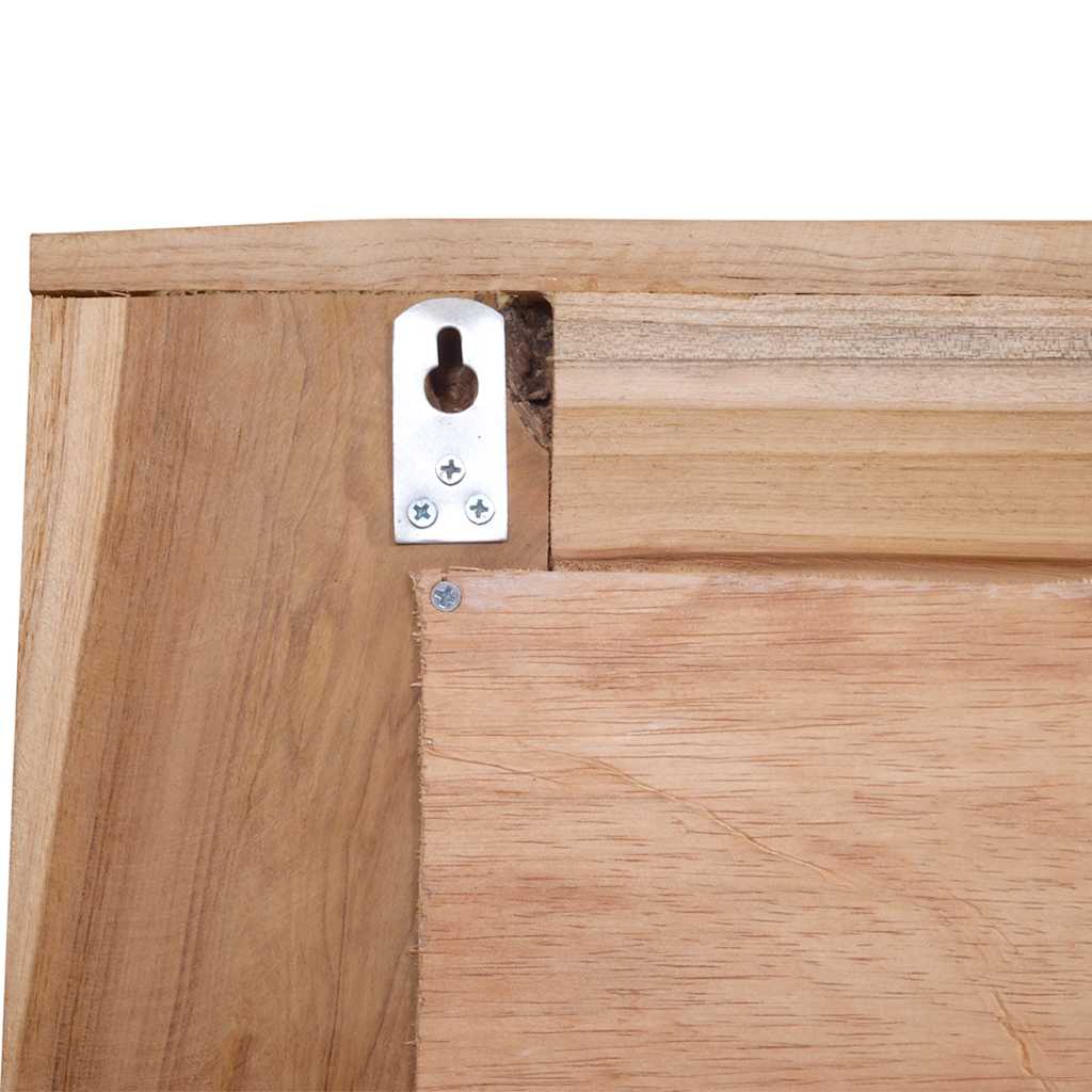 Dekorativer Spiegel Teak 60 x 60 cm Quadratisch