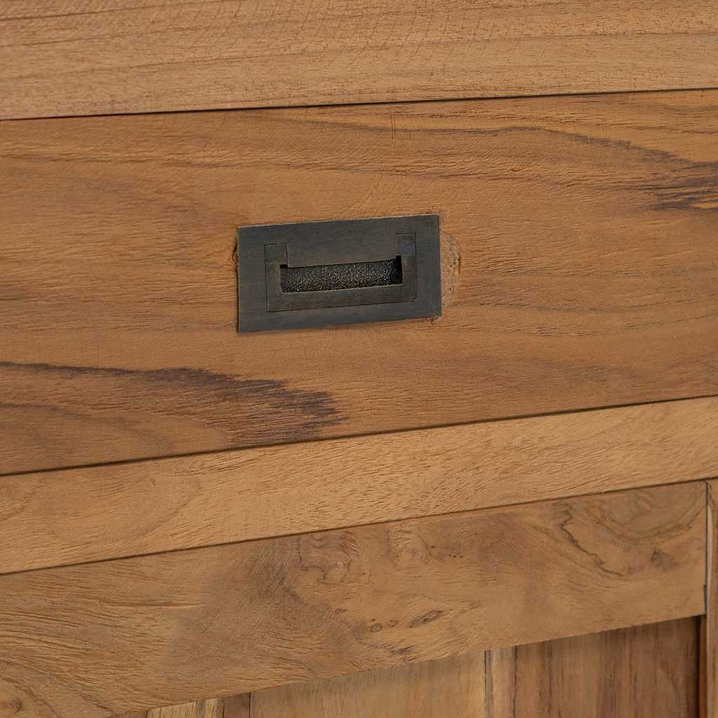 Nachttisch Massivholz Teak 40x30x50 cm