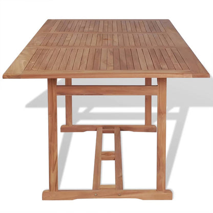 Gartentisch 180x90x75 cm Massivholz Teak