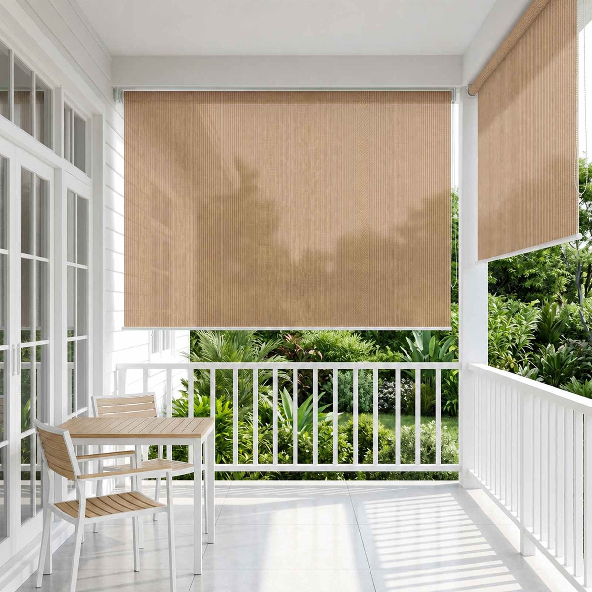 Außenrollo 145 (B)x140 (H) cm Beige