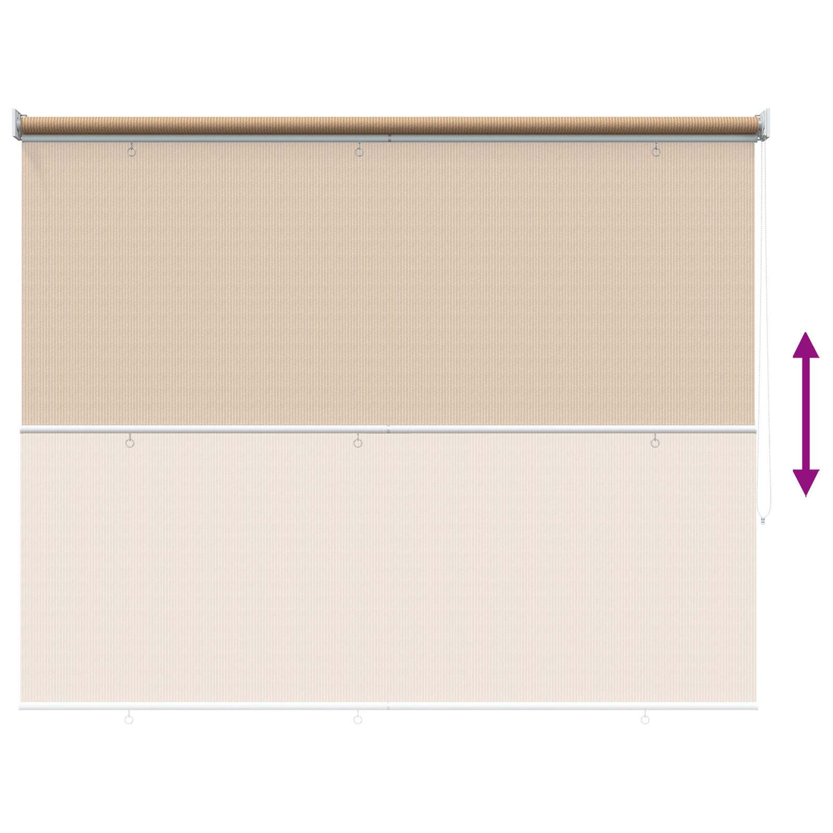 Außenrollo 145 (B)x140 (H) cm Beige