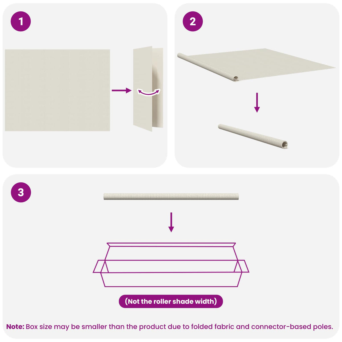 Außenrollo 125 (B)x140 (H) cm Cremeweiß