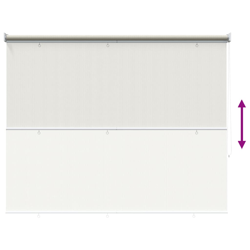 Außenrollo 145 (B)x230 (H) cm Cremeweiß