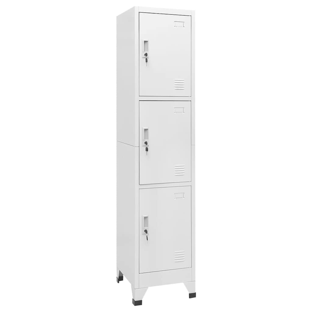 Schließfachschrank mit 3 Fächern 38x45x180 cm