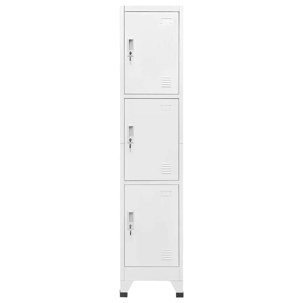 Schließfachschrank mit 3 Fächern 38x45x180 cm