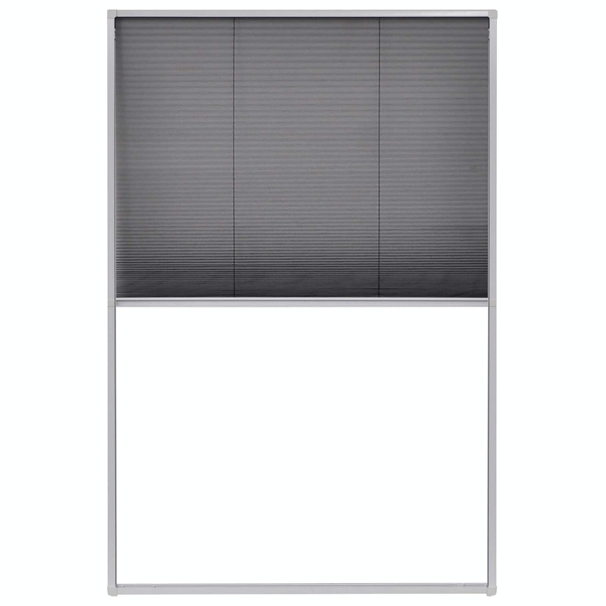 Insektenschutz-Plissee für Fenster Aluminium 80 x 120 cm