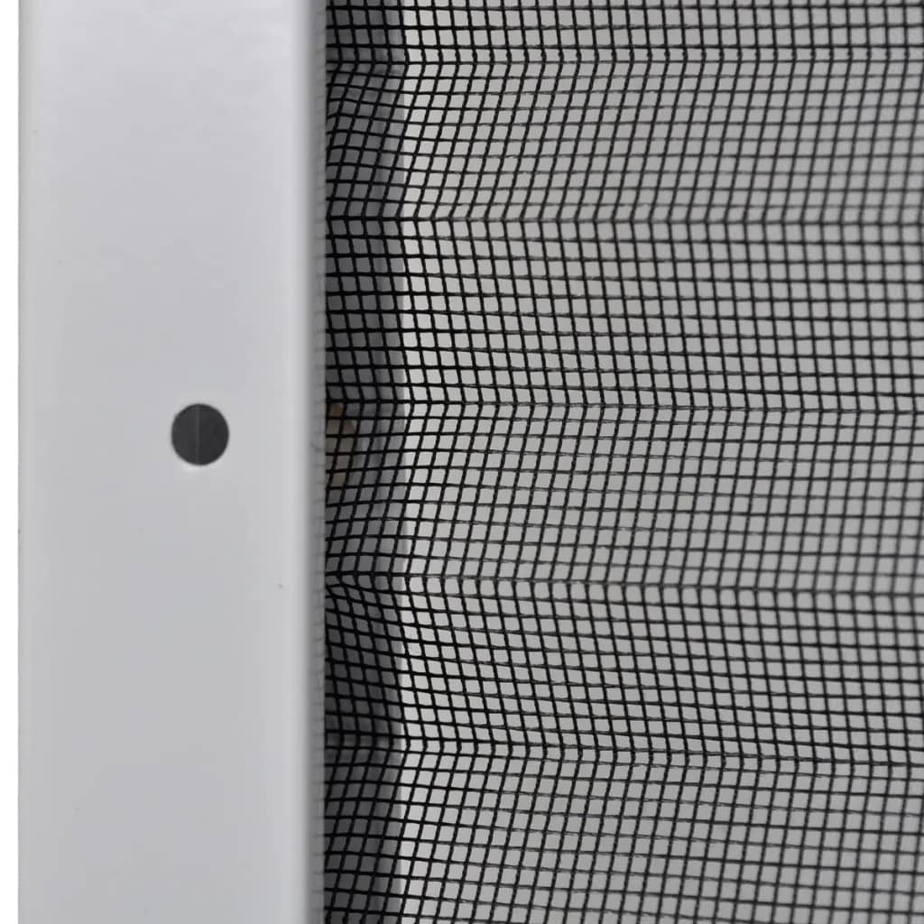 Insektenschutz-Plissee für Fenster Aluminium 120x120 cm